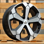 Diski R17 5×114.3 J6.5 ET45 RACINGLINE Y1274 DACIA Black Polished Half Matt