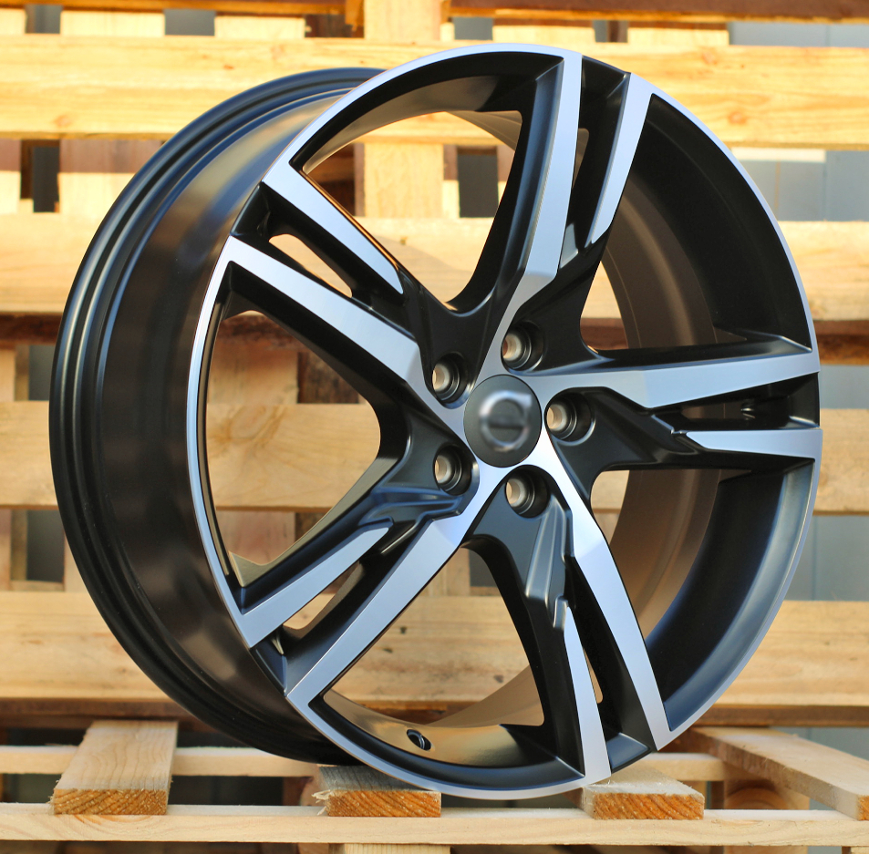 Diski R19 5x108 J7.5 ET50.5 RACINGLINE F5302 VOLVO Black Polished Matt