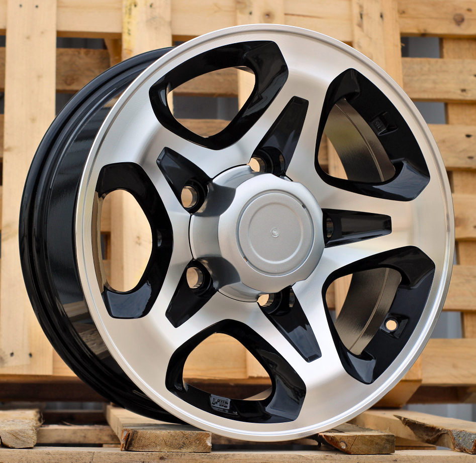 Diski R16 5x150 J7 ET RACINGLINE JT296 4X4 Black Polished