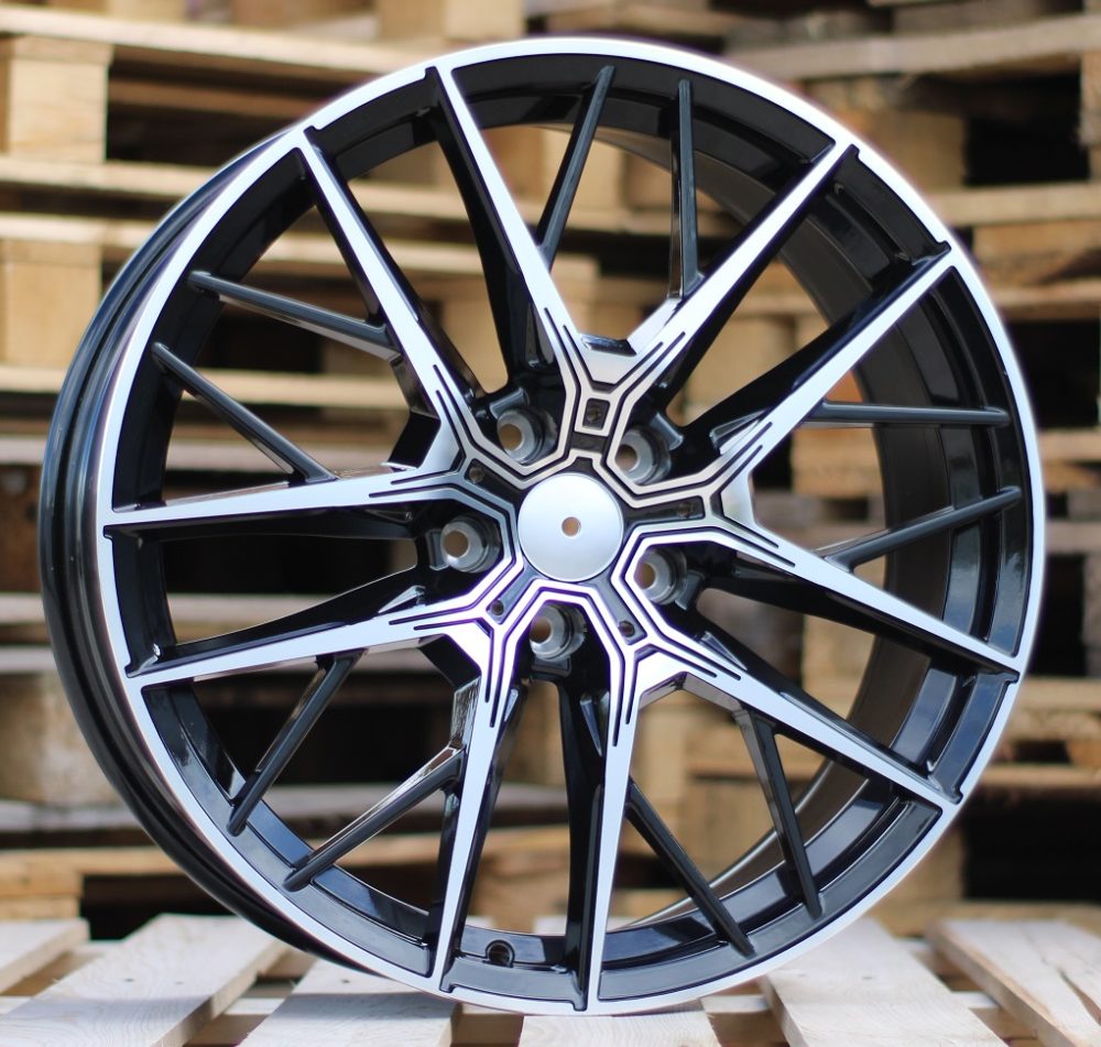 Diski R19 5x112 J8 ET50 RACINGLINE H5080 BMW Black Polished
