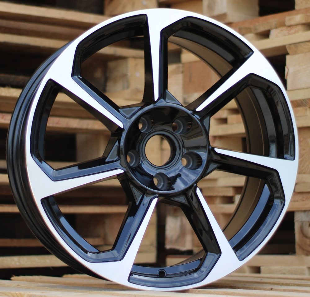 Diski R19 5x112 J8.5 ET38 RACINGLINE B5213 AUDI Black Polished (HYBRID FORGED)