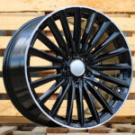 Diski R19 5×112 J9 ET45 RACINGLINE B5909 MERCEDES Black +Polished Lip