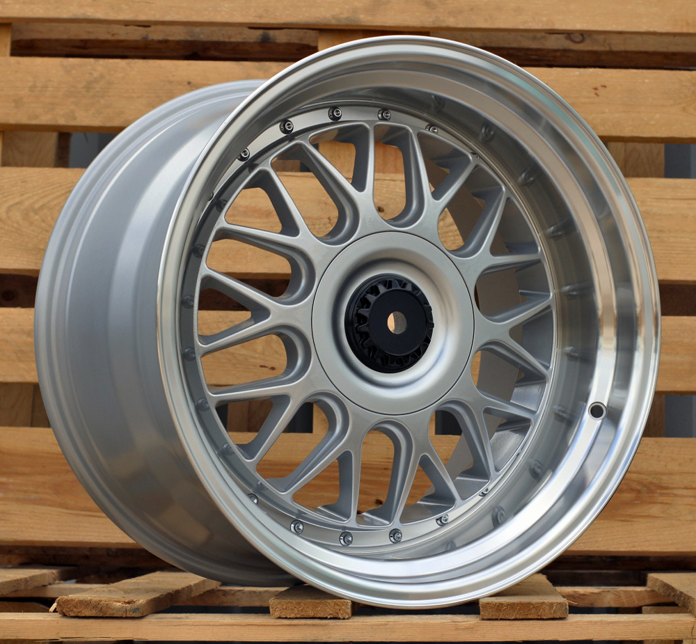 Diski R18 5x120 J8.5 ET35 RACINGLINE XE244 BMW Silver +Polished Lip (Rear+Front)