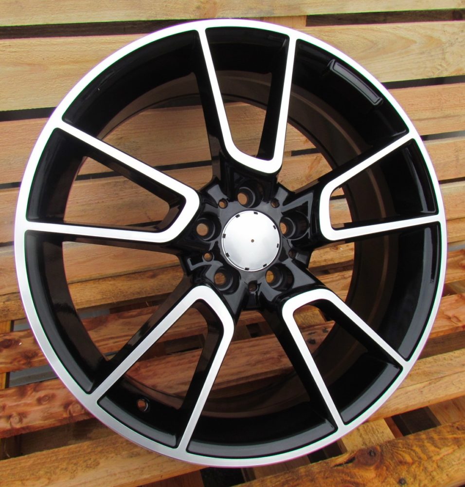 Diski R19 5x112 J8.5 ET52 RACINGLINE B5462 MERCEDES Black Polished (Rear+Front)