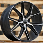 Diski R19 5×112 J8.5 ET40 HAXER HX043 Black Polished Half Matt