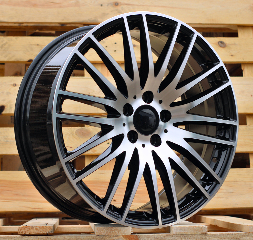 Diski R18 5x112 J8.5 ET42 RACINGLINE FBX244 MERCEDES Black Polished