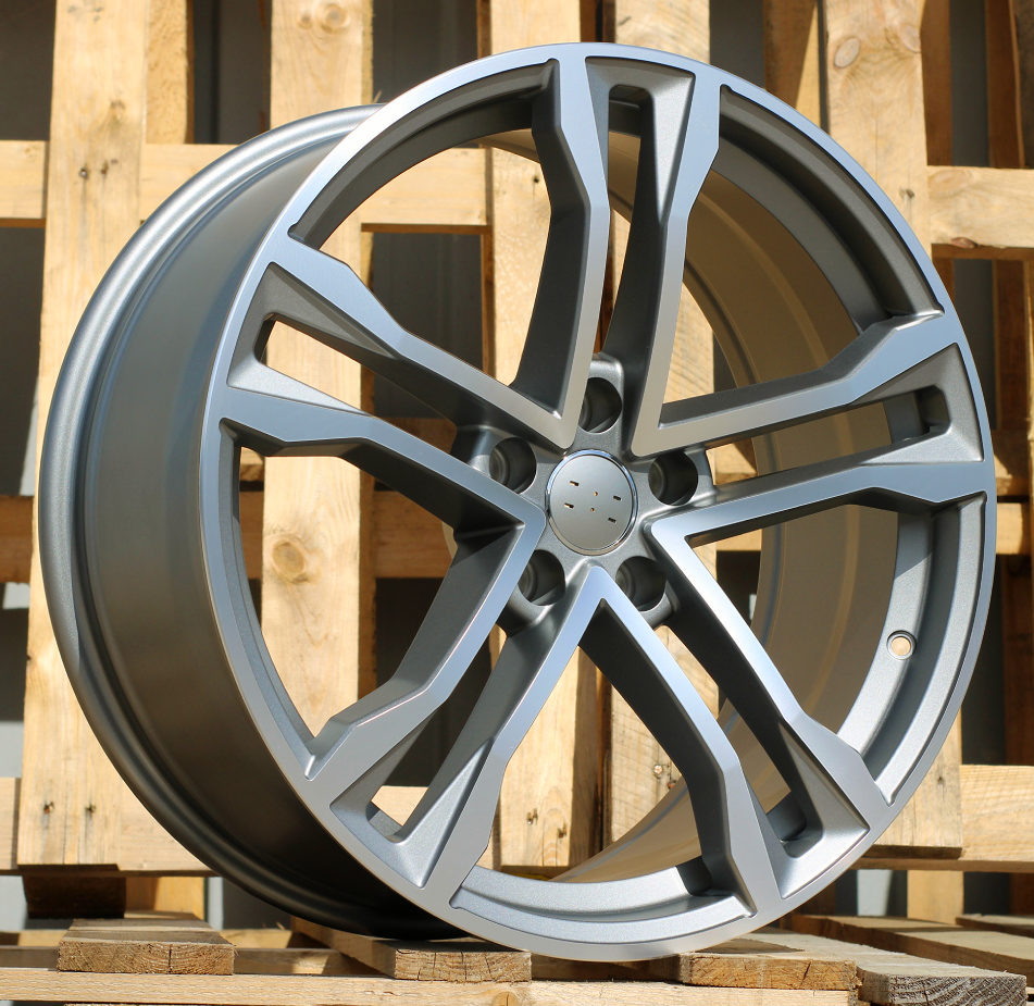 Diski R19 5x112 J8.5 ET35 RACINGLINE D5520 AUDI Grey Polished Half Matt