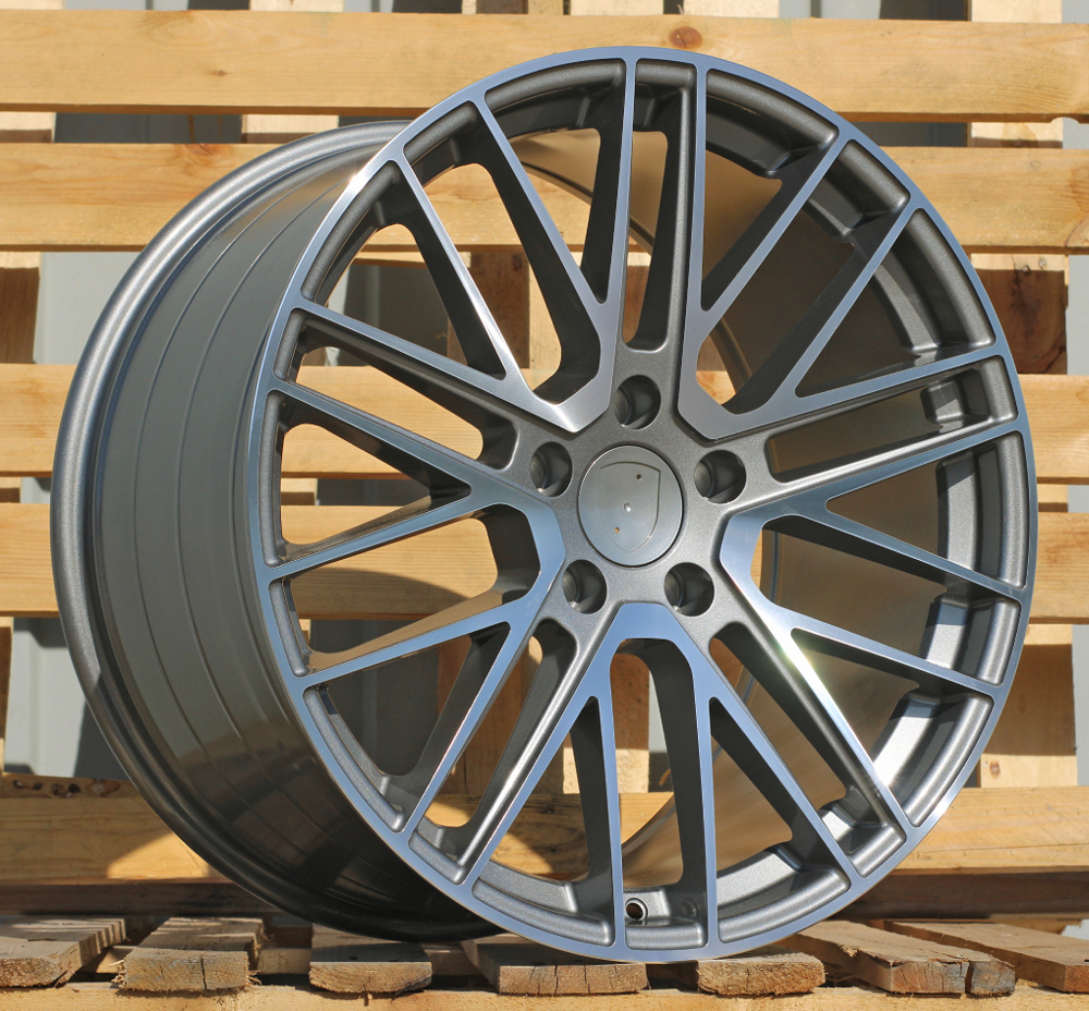 Diski R21 5x130 J9.5 ET69 RACINGLINE I0375 PORCHE Grey Polished (Rear+Front)