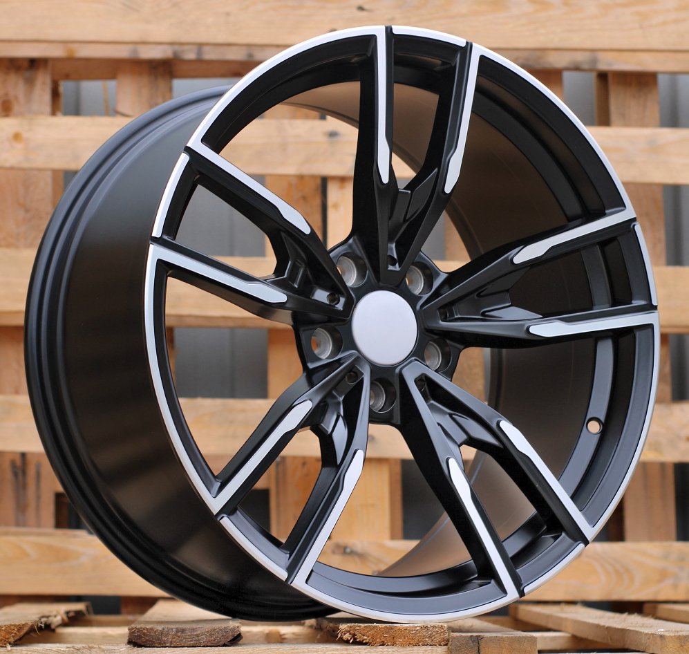 Diski R18 5x112 J9 ET40 RACINGLINE I5478 BMW Black Polished Half Matt (Rear+Front)