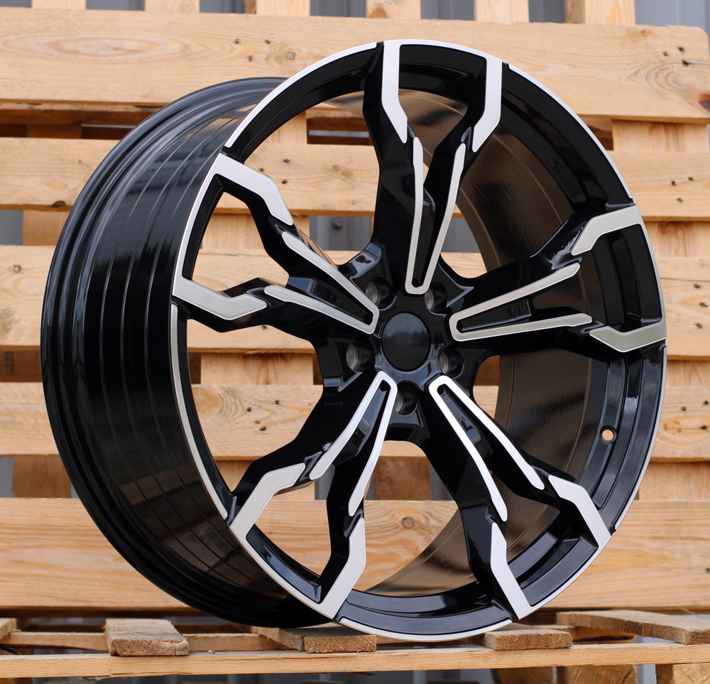 Diski R21 5x112 J9.5 ET43 RACINGLINE YF5596 BMW Black Polished (Rear+Front) (Hybrid Forged)