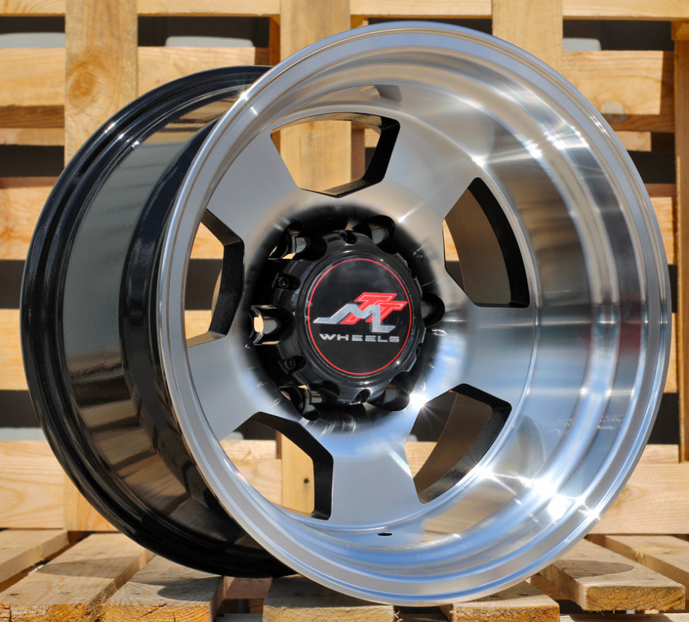 Diski R15 6x139.7 J10 ETM52 RACINGLINE BY472 4X4 Black Polished