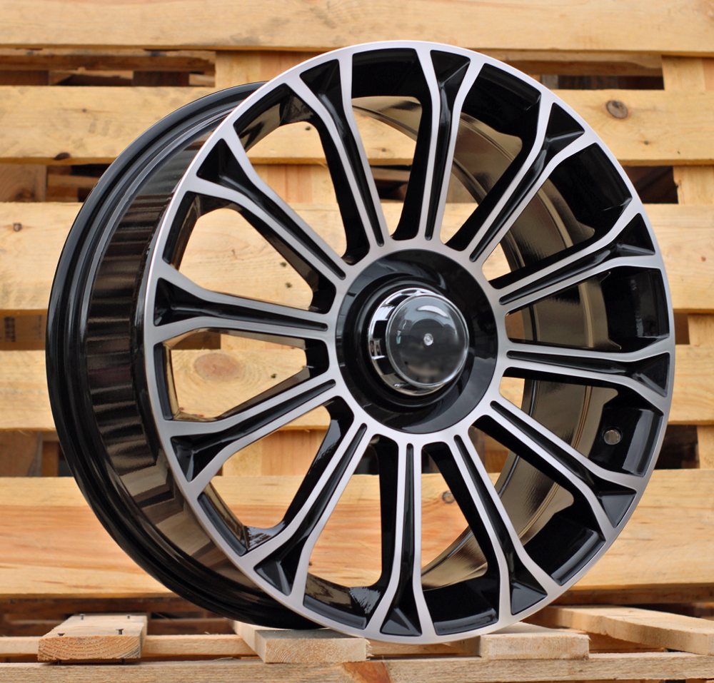Diski R20 5x112 J9.5 ET43 RACINGLINE FBX003 MERCEDES Black Polished (Rear+Front) (Hybrid Forged)