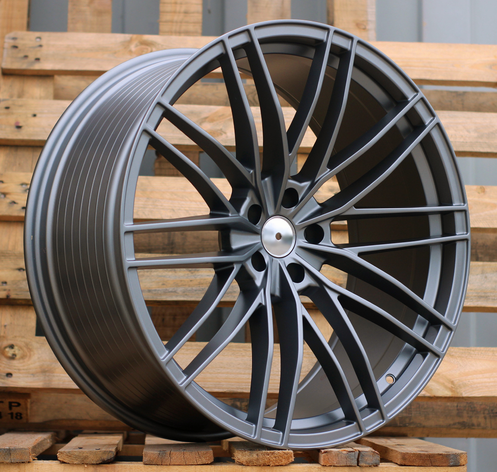 Diski R23 5x112 J10 ET15 RACINGLINE F1995 AUDI Gun Metal Half Matt