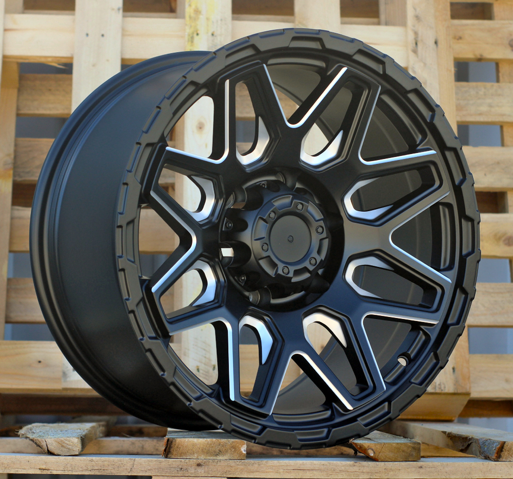 Diski R17 6x139.7 J9 ET RACINGLINE JT257 4X4 Black Matt (Milling)