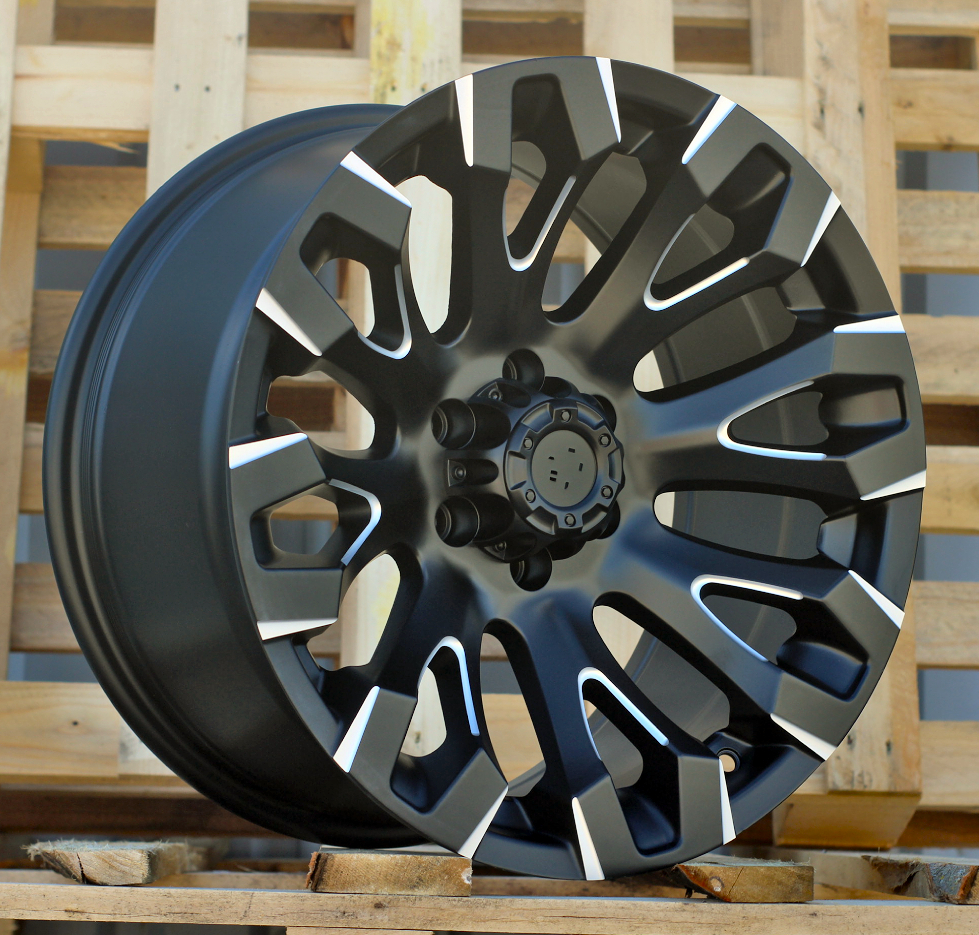 Diski R17 6x114.3 J9 ET RACINGLINE JT255 4X4 Black Polished (Milling)