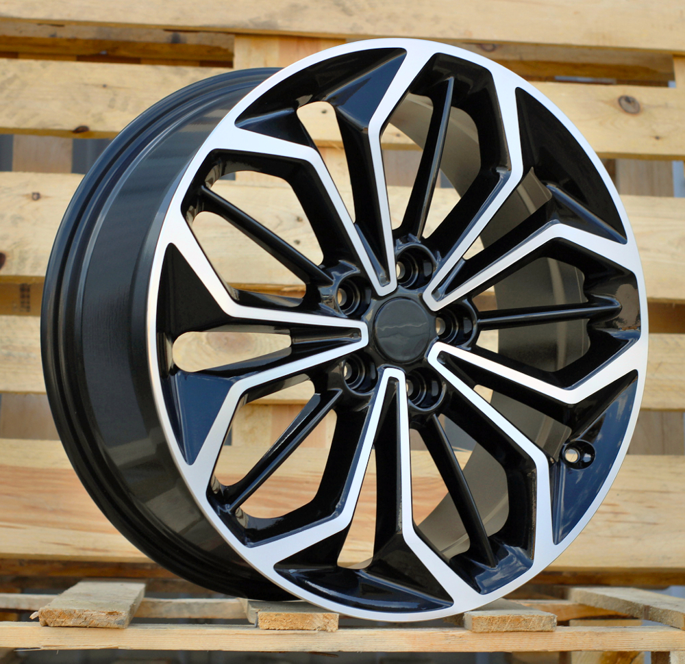 Diski R18 5x108 J8 ET55 RACINGLINE FE187 FORD Black Polished