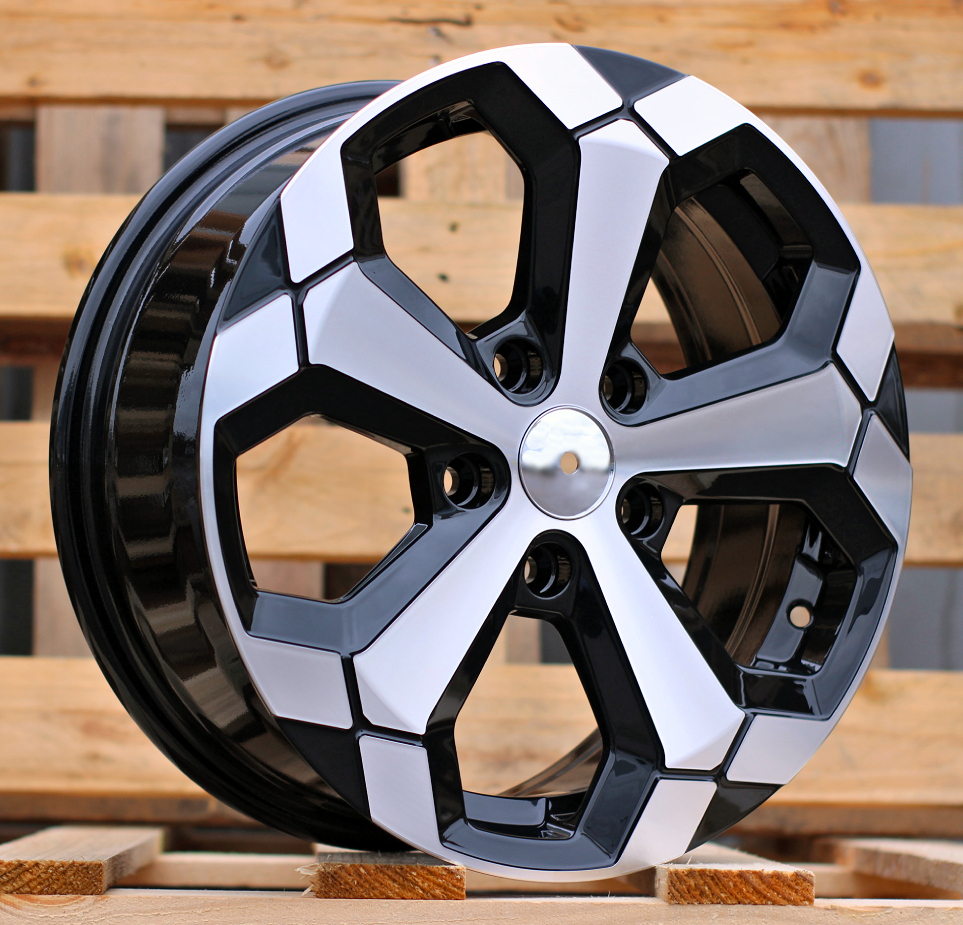 Diski R16 5x114.3 J6.5 ET45 RACINGLINE Y1274 DACIA Black Polished