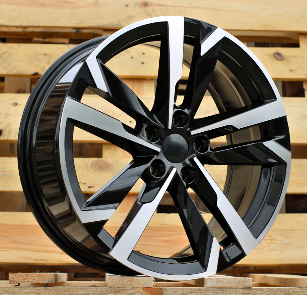 Diski R17 5x100 J7 ET39 RACINGLINE FBX254 SKODA Black Polished (Hybrid Forged)