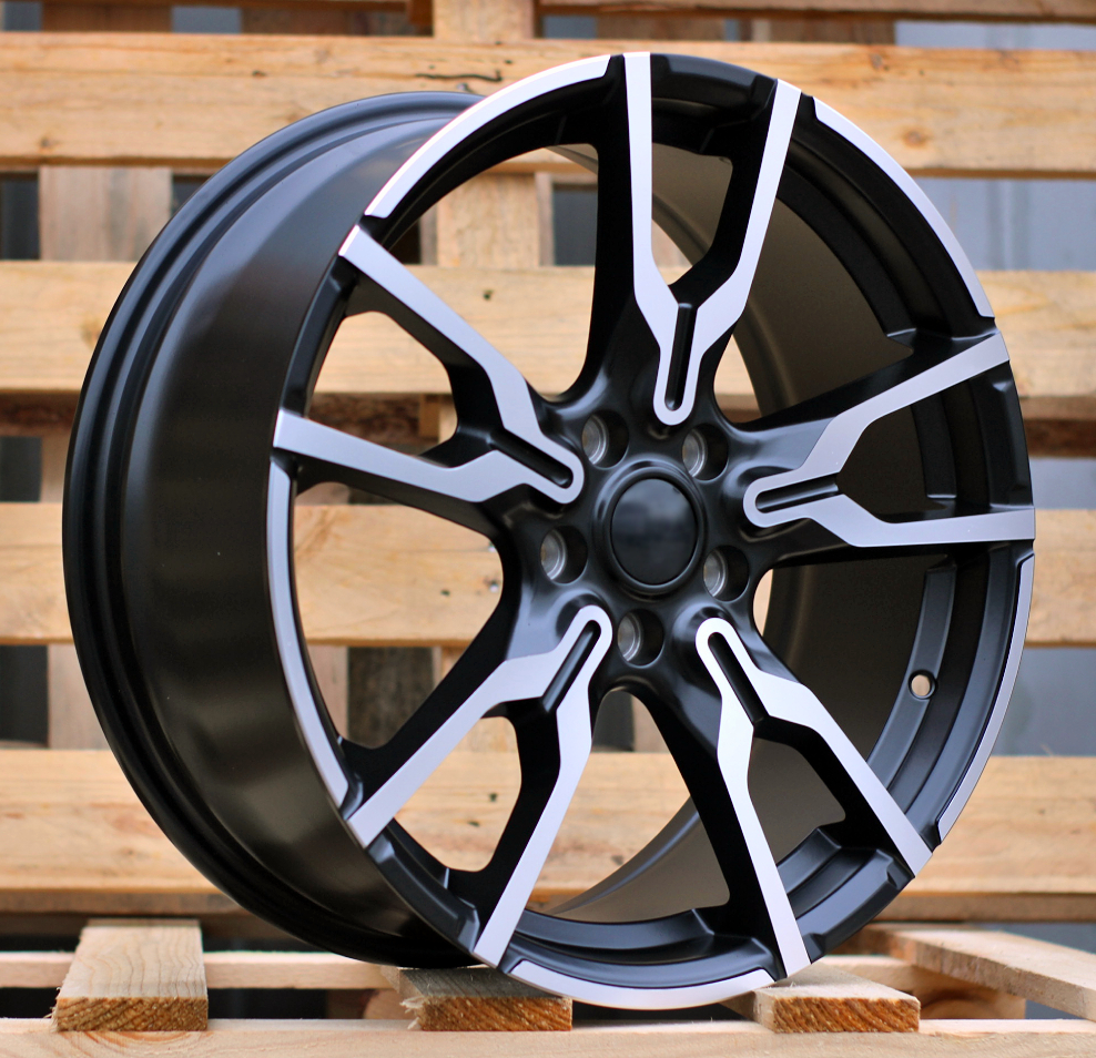 Diski R18 5x112 J7.5 ET45 RACINGLINE I5662 BMW Black Polished Half Matt