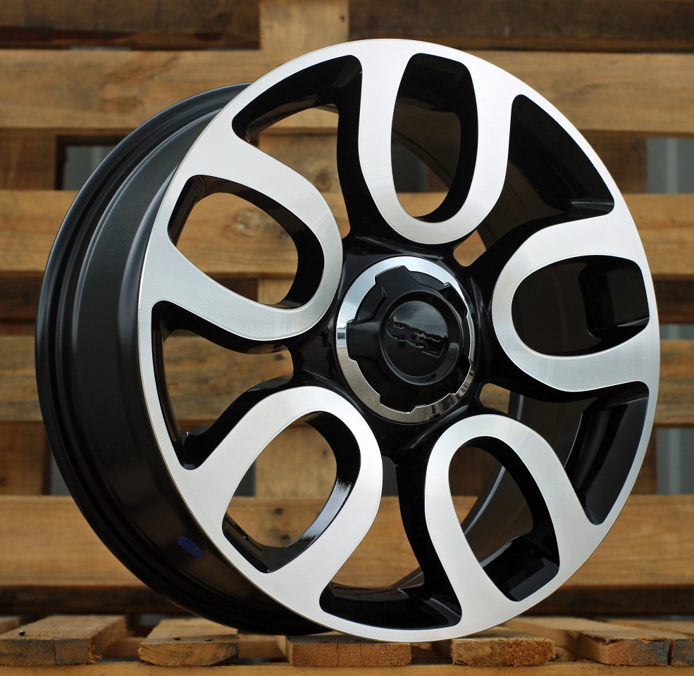 Diski R17 5x98 J7 ET41 RACINGLINE L1291 FIAT Black Polished