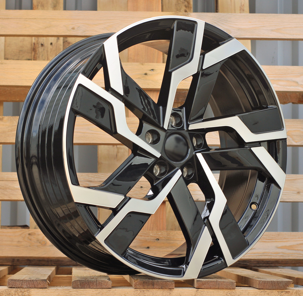 Diski R19 5x112 J8 ET41 RACINGLINE YF5696 SKODA Black Polished (Hybrid Forged)