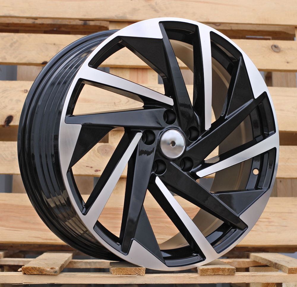 Diski R18 5x112 J8 ET45 RACINGLINE FBX170 VW Black Polished (HYBRID FORGED)