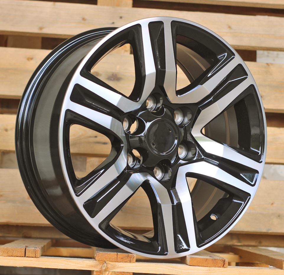Diski R17 6x139.7 J7.5 ET25 RACINGLINE H718F TOYOTA Black Polished (Hybrid Forged)
