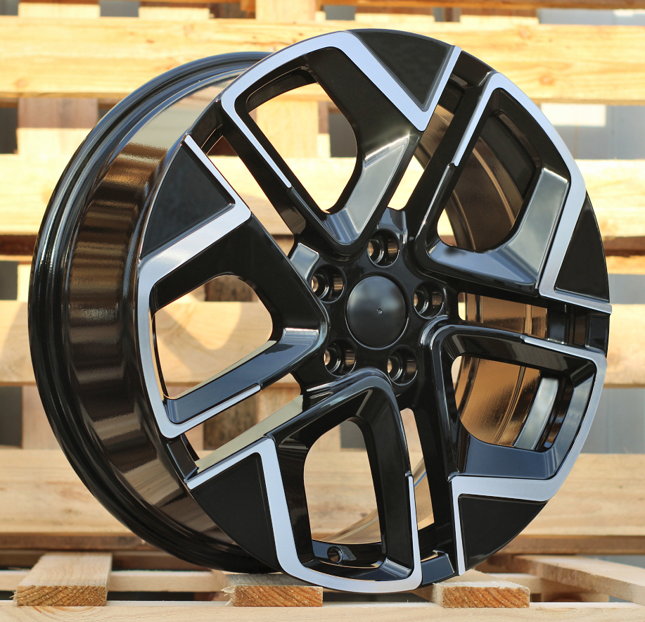 Diski R17 5x112 J7.5 ET51 RACINGLINE Y1258 VW Black Polished