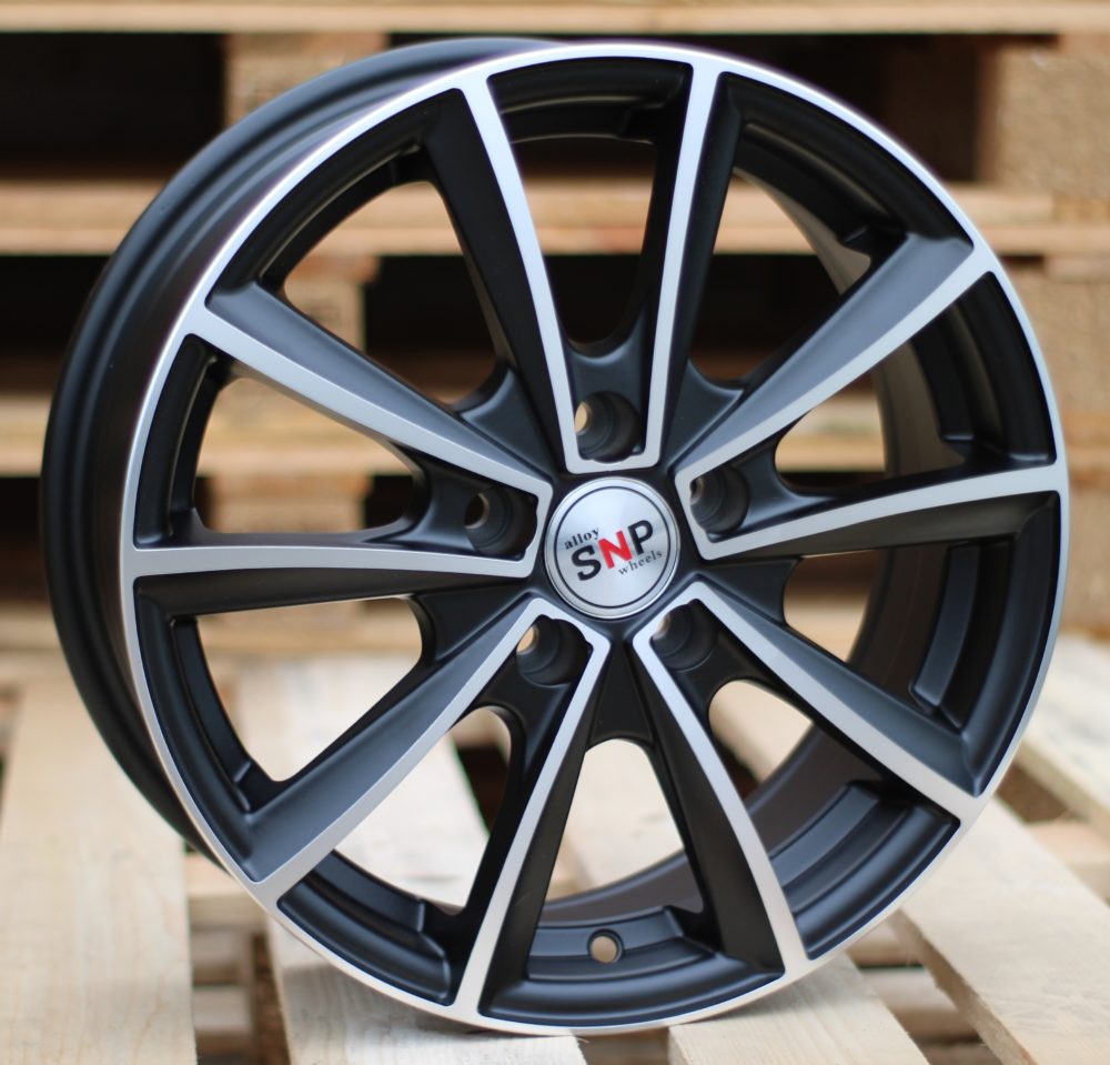 Diski R15 5x110 J6 ET39 RACINGLINE M15 Black Polished Matt