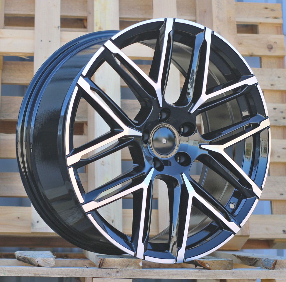Diski R19 5x112 J8.5 ET38 RACINGLINE HF736 AUDI Black Polished (Hybrid Forged)