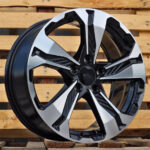 Diski R17 5×114.3 J7.5 ET45 RACINGLINE B5520 HONDA Black Polished