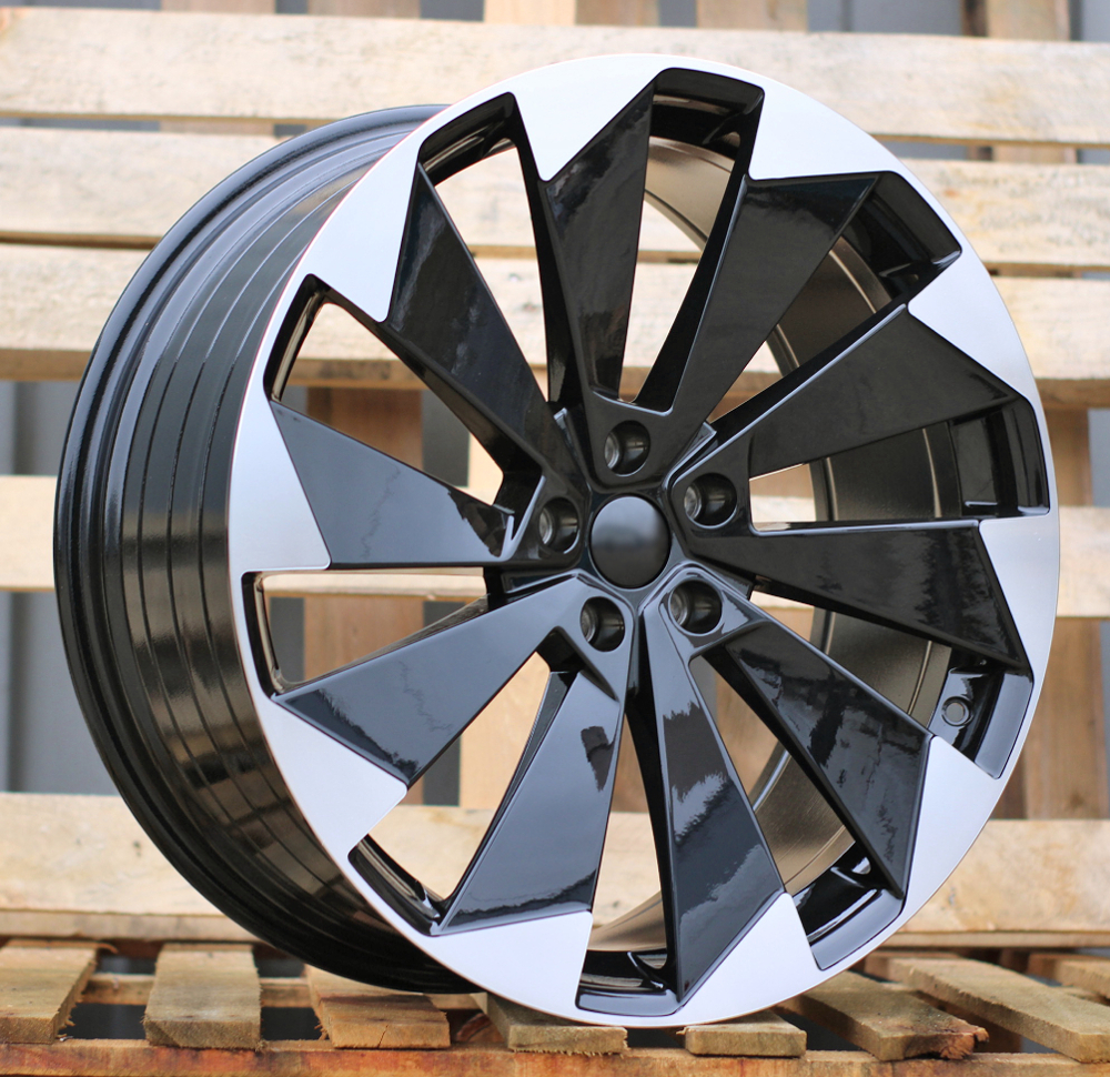 Diski R18 5x112 J8 ET45 RACINGLINE I1141 SKODA Black Polished (HYBRID FORGED)