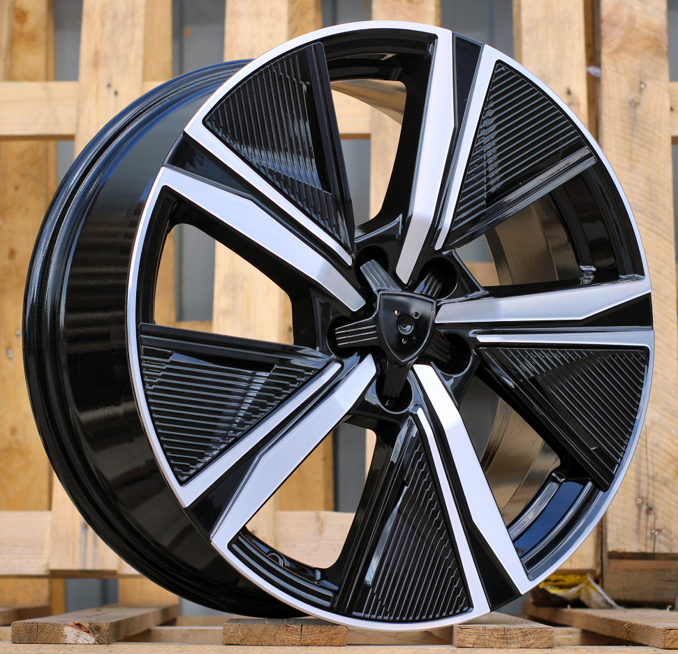 Diski R18 5x108 J7.5 ET44 RACINGLINE Y1187F PEUGEOT Black Polished