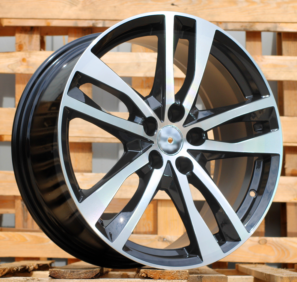Diski R19 5x112 J8.5 ET40 RACINGLINE I5011 AUDI Black Polished