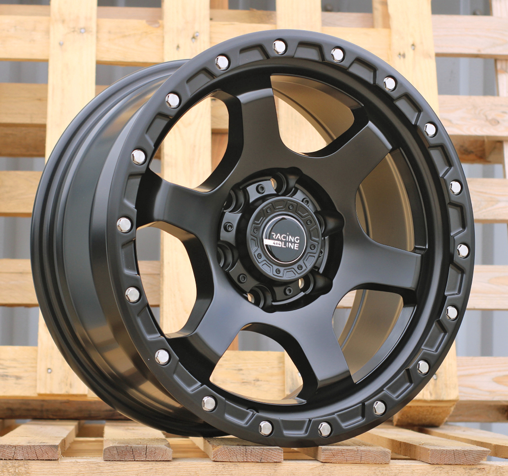Diski R17 6x139.7 J8.5 ET10 RACINGLINE 3S240 4X4 Black Half Matt (Hybrid Forged)