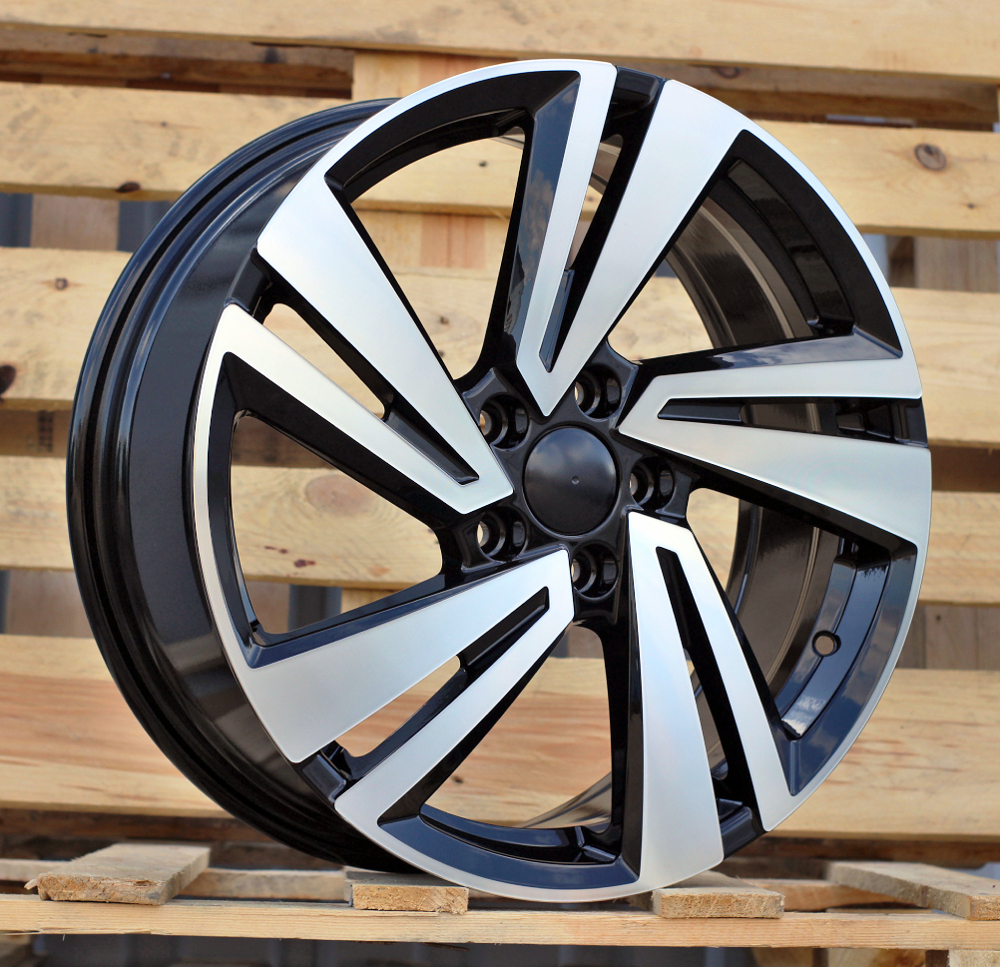 Diski R18 5x100 J7 ET39 RACINGLINE 3S1282 VW Black Polished