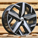 Diski R18 5×112 J8 ET45 RACINGLINE FBX236 VW Black Polished (HYBRID FORGED)