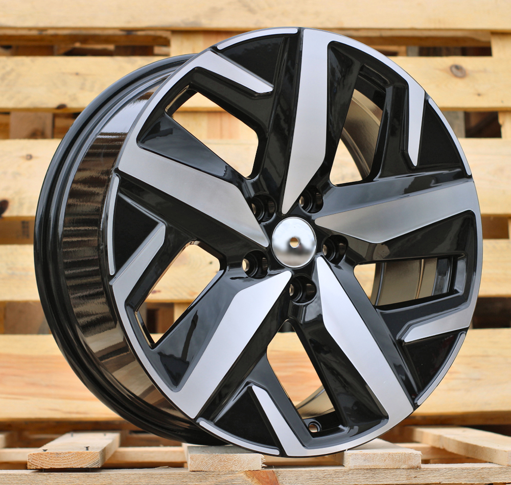 Diski R18 5x112 J8 ET45 RACINGLINE FBX236 VW Black Polished (Hybrid Forged)