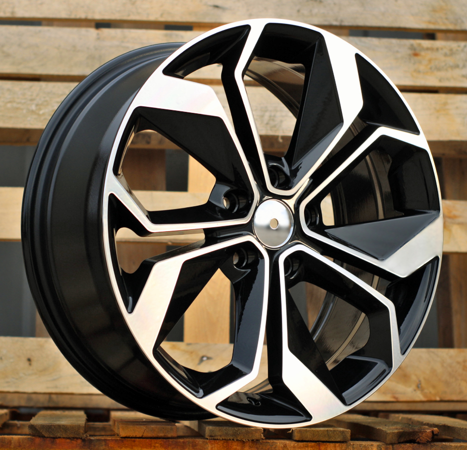 Diski R18 5x114.3 J7.5 ET46 RACINGLINE B5168 RENAULT Black Polished
