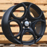 Diski R17 5×110 J7.5 ET41 RACINGLINE L1432 ALFA Black Half Matt