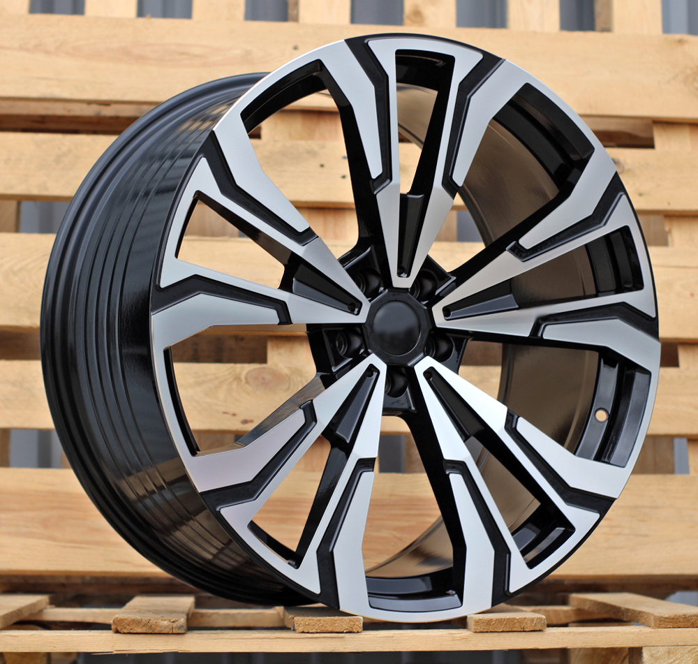 Diski R22 5x112 J10.5 ET43 RACINGLINE FBX307 BMW Black Polished (Rear+Front) (Hybrid Forged)