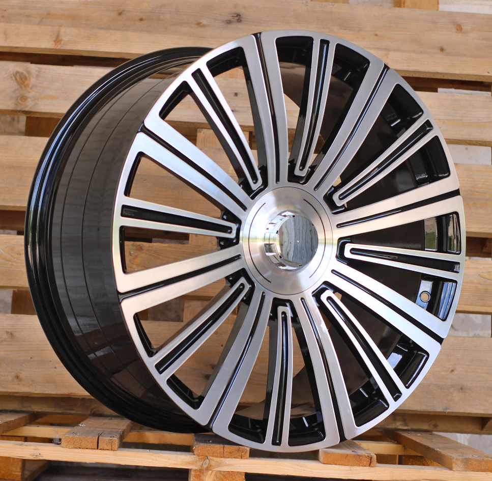 Diski R22 5x112 J11 ET42 RACINGLINE TX139A MERCEDES Black Polished (Rear+Front)