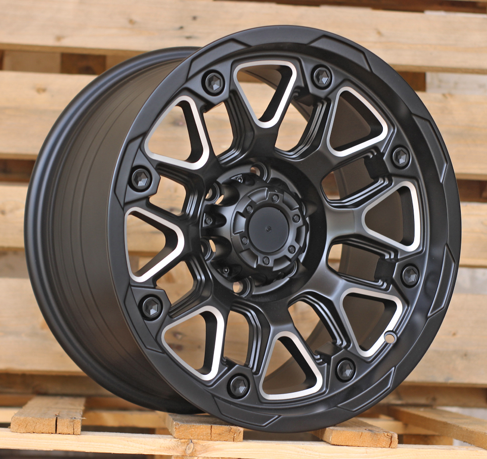 Diski R17 6x139.7 J9 ET RACINGLINE FBX155 4X4 Black Polished (Hybrid Forged)