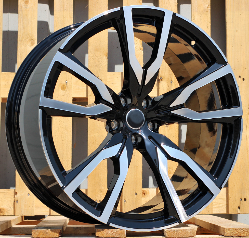 Diski R22 5x112 J9.5 ET32 RACINGLINE FE221 BMW Black Polished (Rear+Front)