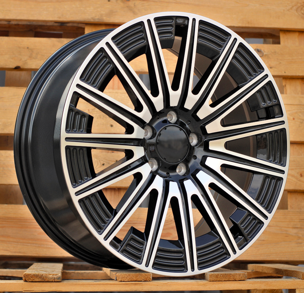 Diski R19 5x112 J8.5 ET43 RACINGLINE FLB005 MERCEDES Black Polished (Rear+Front) (Hybrid Forged)
