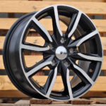 Diski R15 5×114.3 J6.5 ET40 RACINGLINE LU263 Black Polished Half Matt