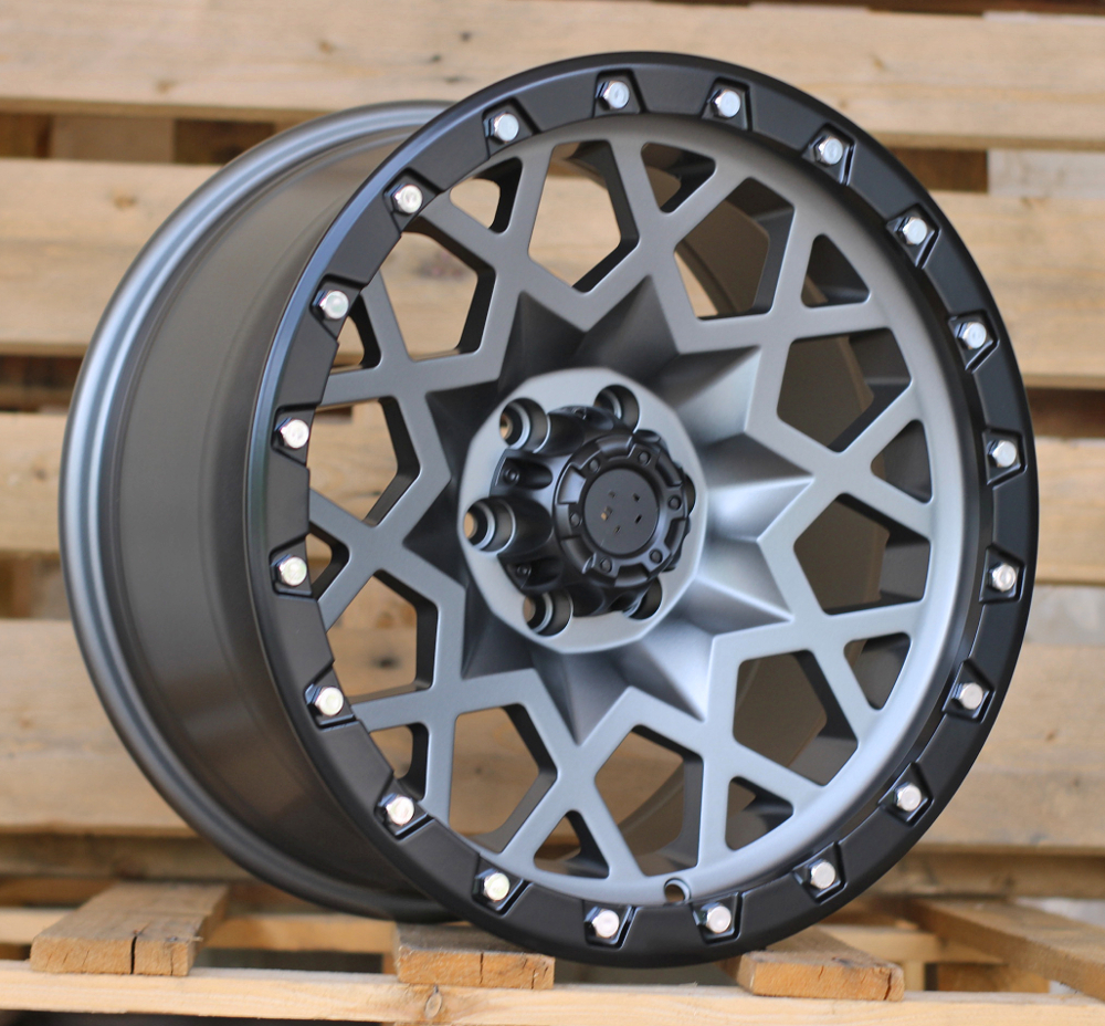 Diski R17 6x114.3 J9 ET RACINGLINE JT245 4X4 Grey Polished Matt