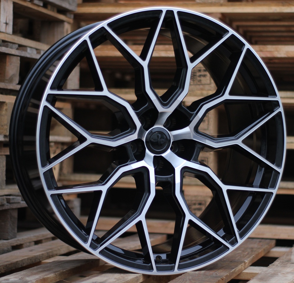 Diski R23 5x112 J10.5 ET25 RACINGLINE B1604 Black Polished