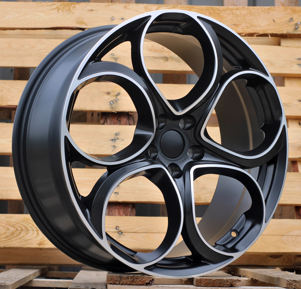 Diski R20 5x110 J8 ET37 RACINGLINE L2387 ALFA Black Polished Half Matt
