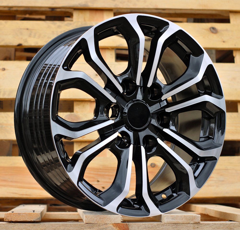 Diski R17 6x139.7 J7.5 ET25 RACINGLINE FBX198 TOYOTA Black Polished (Hybrid Forged)